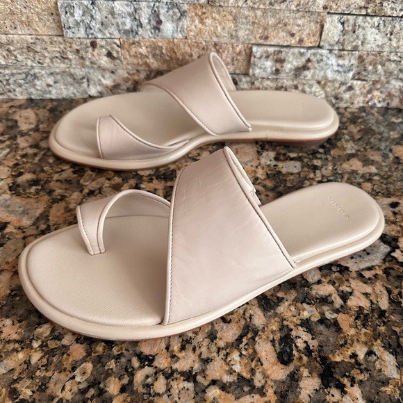 Vince 
Lukas Slide Sandal in Birch Sand - Picture 6 of 11